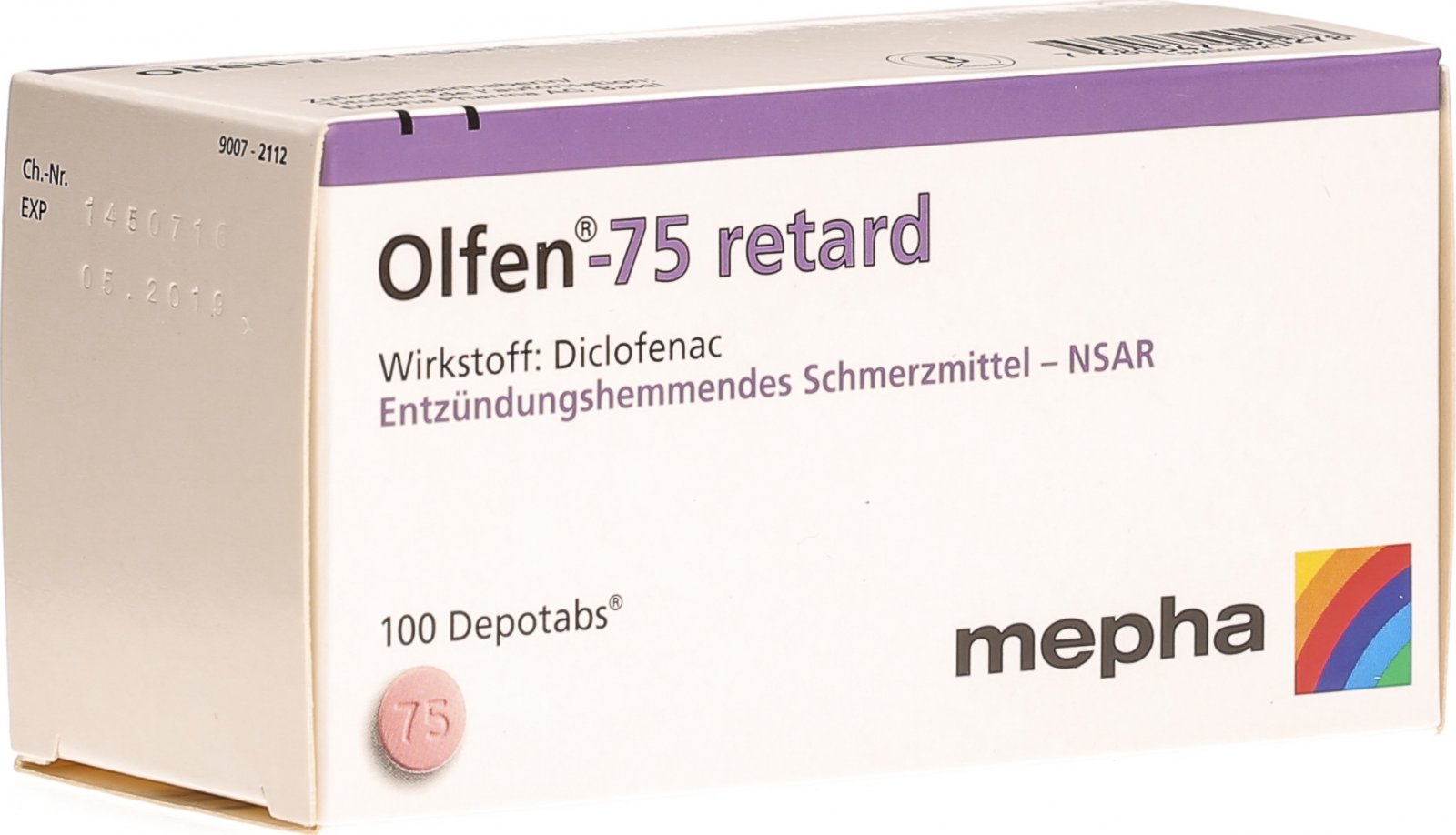 Olfen-75 retard, Depotabs