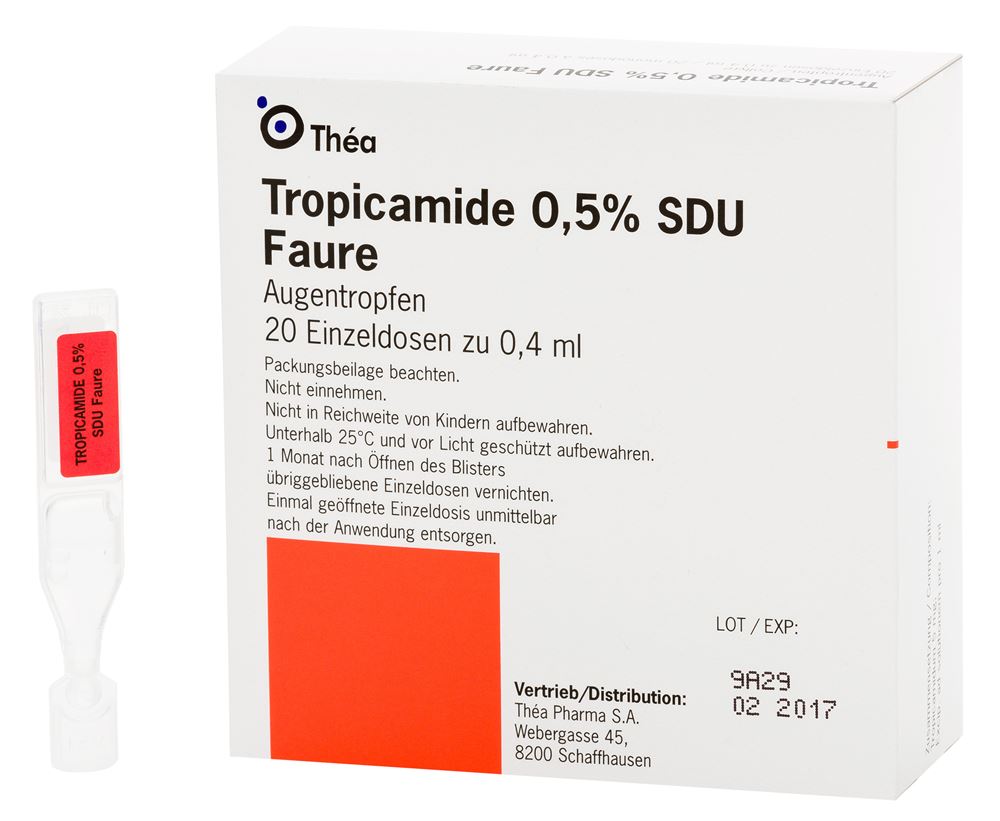 TROPICAMIDE gtt opht 0.5 % 20 monodos 0.4 ml