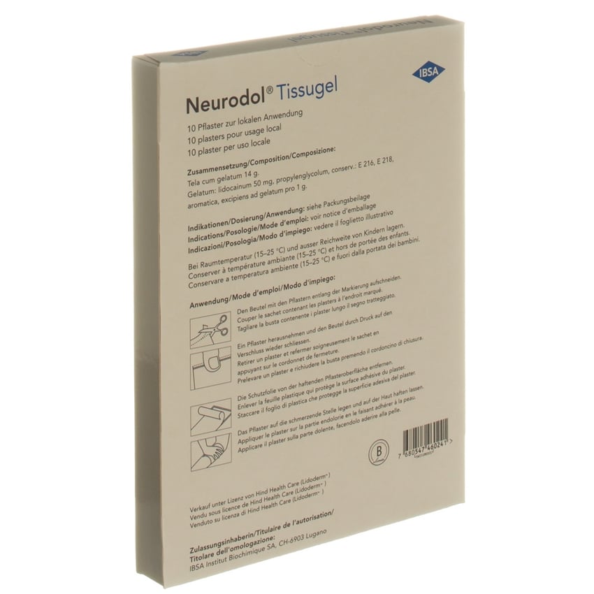 Neurodol Tissugel, cerotto medicato