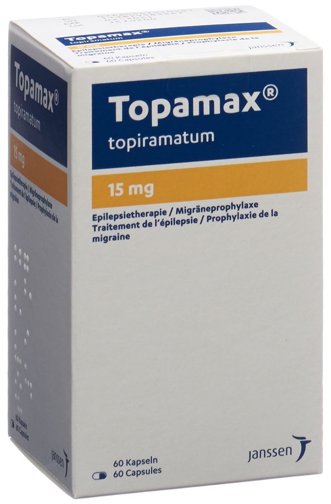 TOPAMAX caps 15 mg bte 60 pce