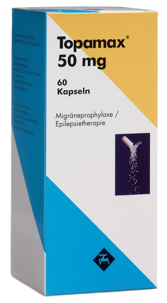 TOPAMAX caps 50 mg bte 60 pce