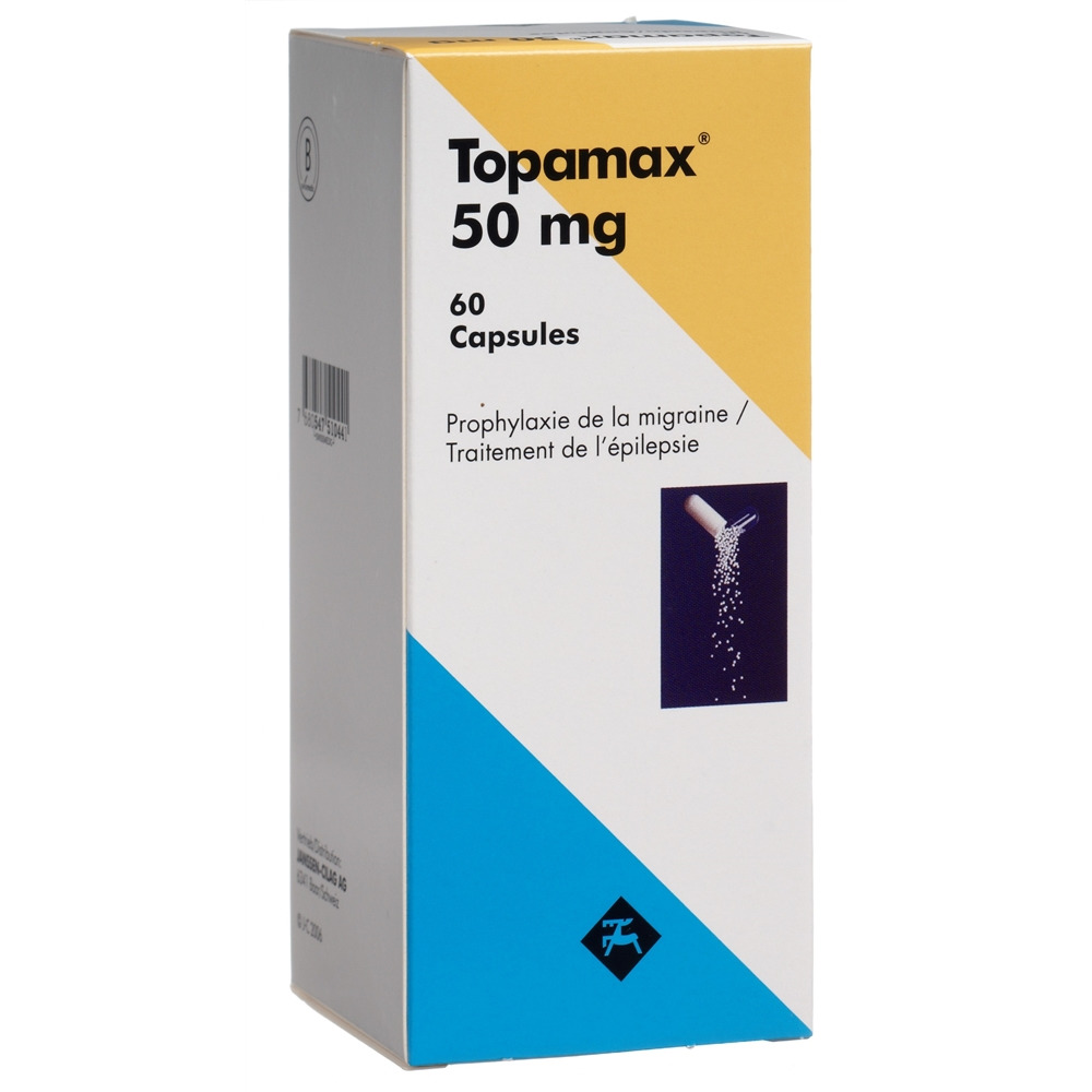 TOPAMAX caps 50 mg bte 60 pce