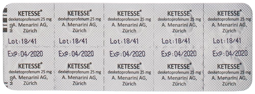 KETESSE cpr pell 25 mg 40 pce
