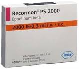 Recormon PS 2000 U.I./0,3 mL, Fertigspritzen