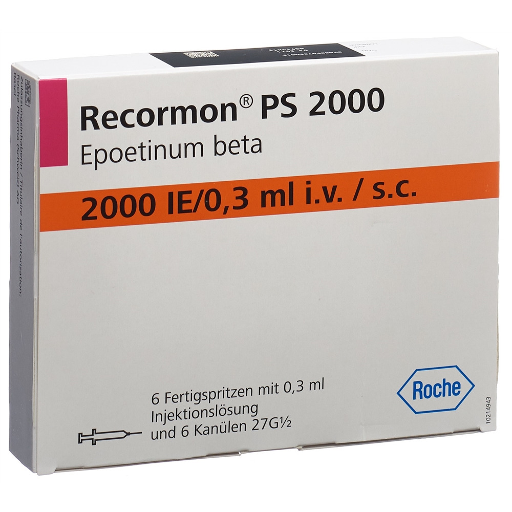 Recormon PS 2000 U.I./0,3 mL, Fertigspritzen