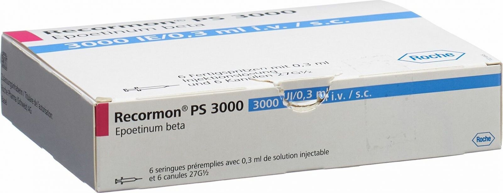 Recormon PS 3000 U.I./0,3 mL, Fertigspritzen