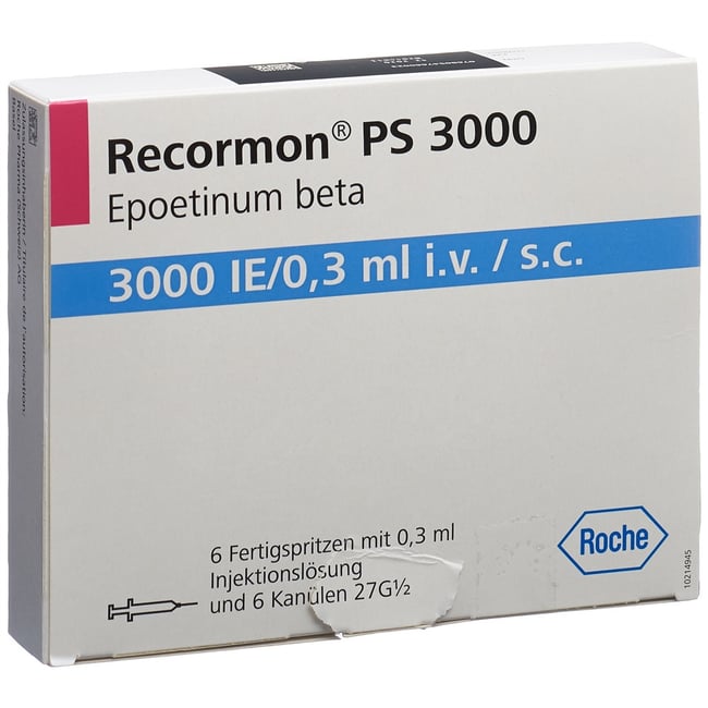 Recormon PS 3000 U.I./0,3 mL, Fertigspritzen