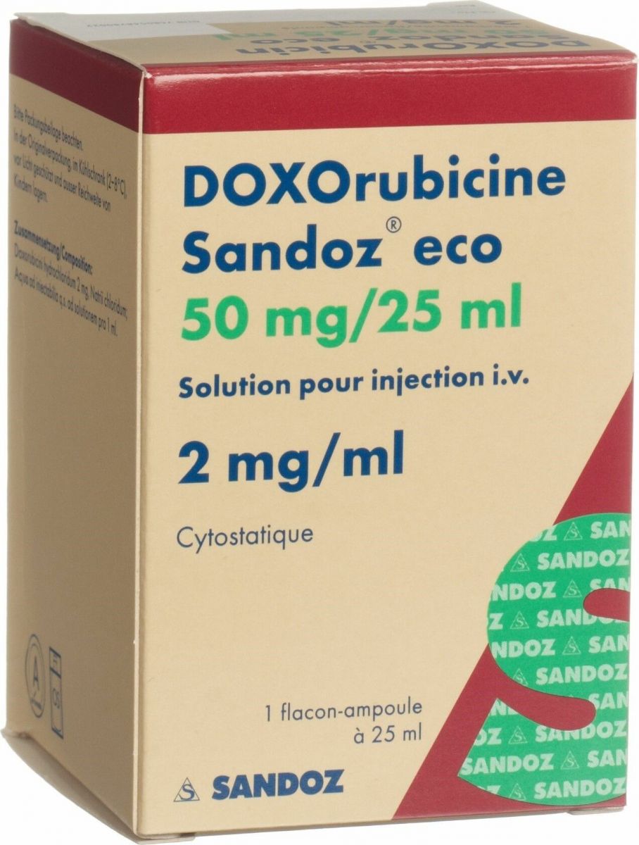 DOXORUBICINE Sandoz eco 50 mg/25ml 25 ml