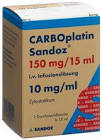 CARBOPLATINE Sandoz sol perf 150 mg/15ml flac