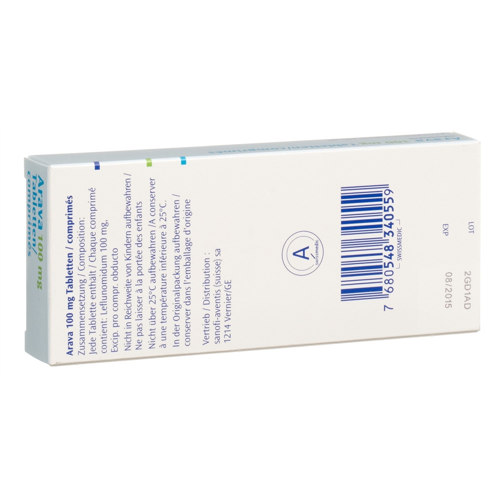 ARAVA cpr pell 100 mg 3 pce