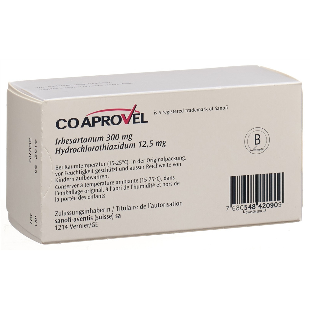 COAPROVEL cpr pell 300/12.5 98 pce
