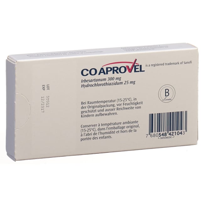 CoAprovel 300/25, comprimés filmés