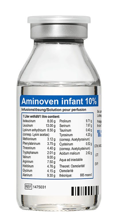 AMINOVEN infant 10% Sol perf 10 x 100 ml