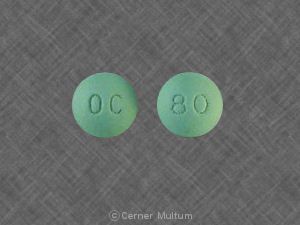 Oxycontin 80 mg, Tabletten retard