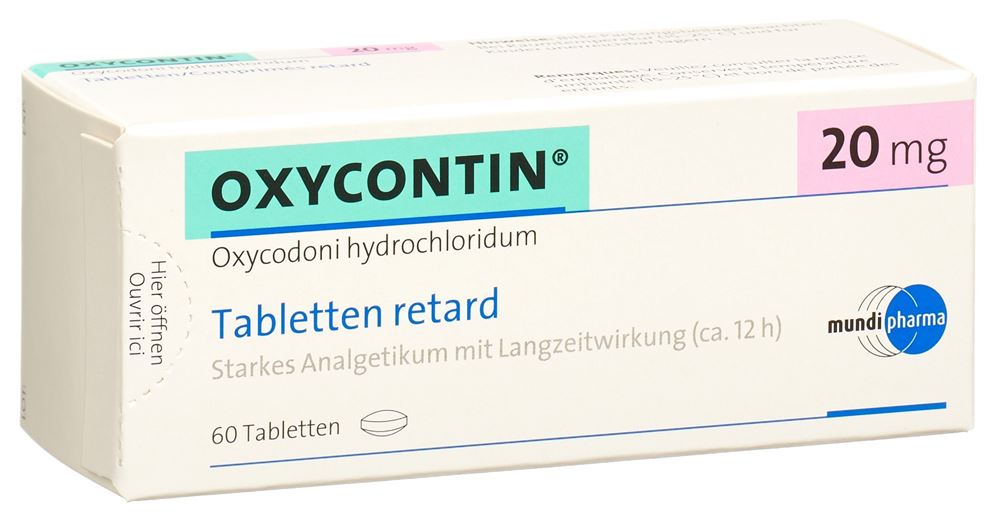 OXYCONTIN cpr ret 20 mg 60 pce