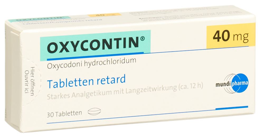 OXYCONTIN cpr ret 40 mg 30 pce