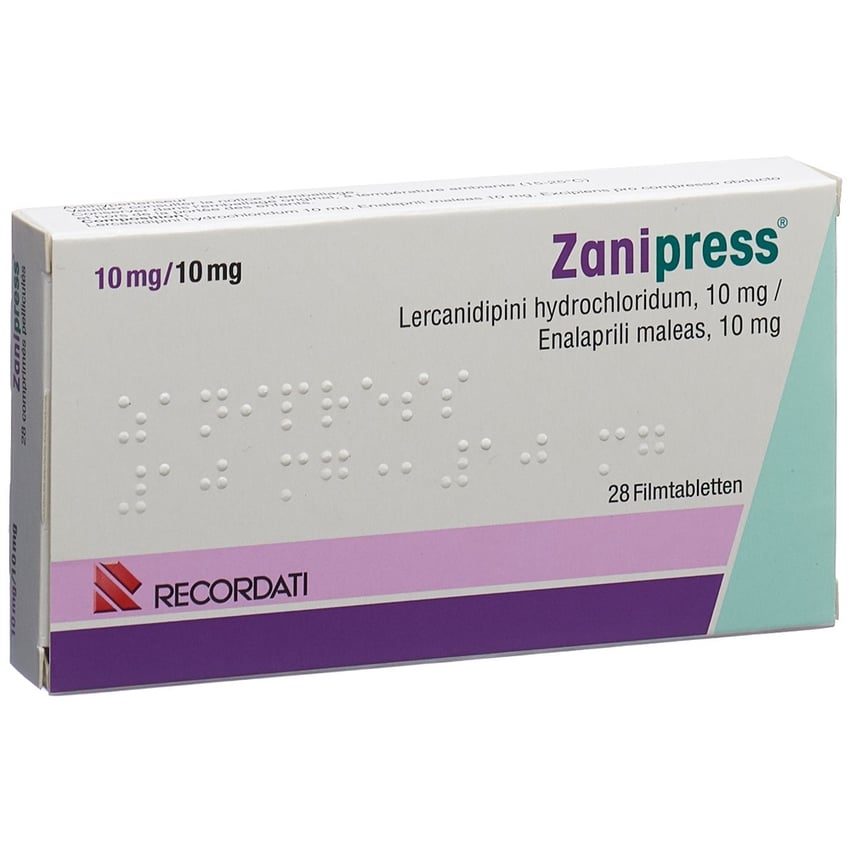 Zanidip 10 mg, Filmtabletten