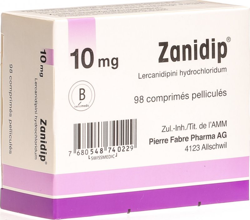 Zanidip 10 mg, Filmtabletten