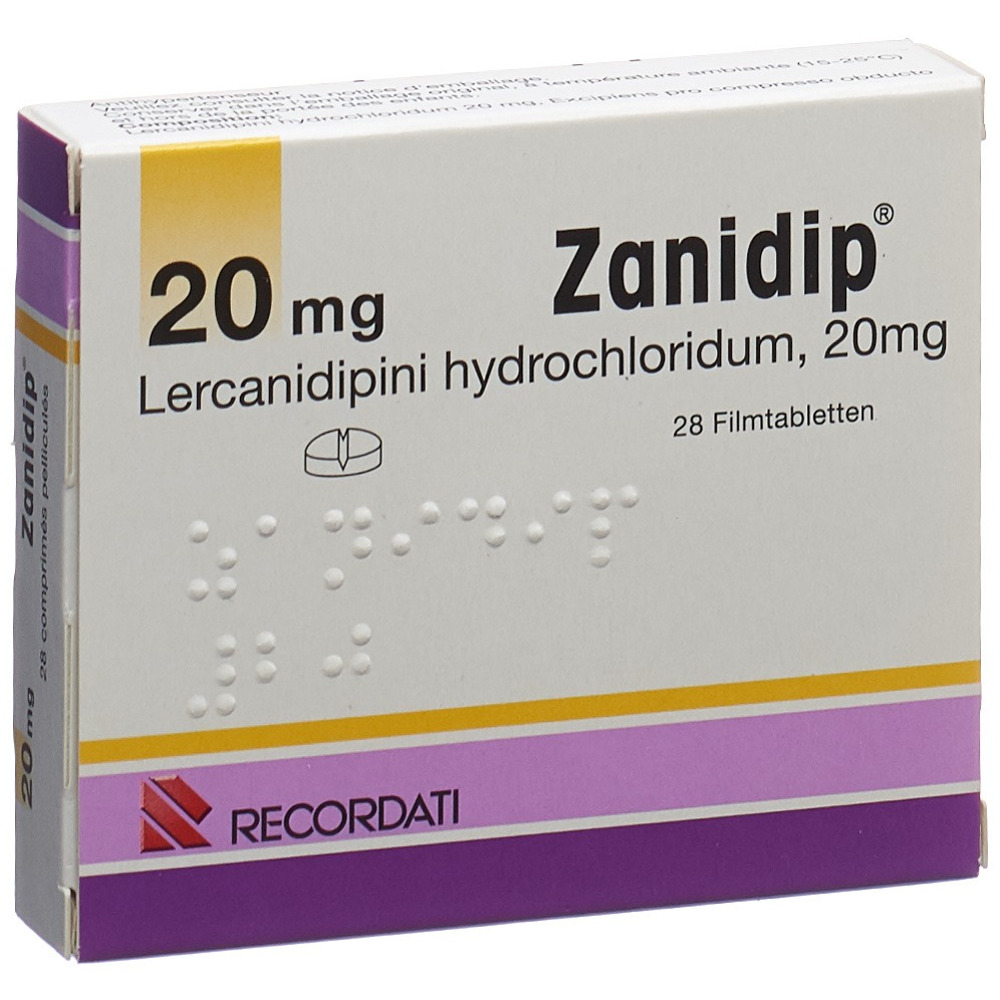 ZANIDIP cpr pell 20 mg 28 pce