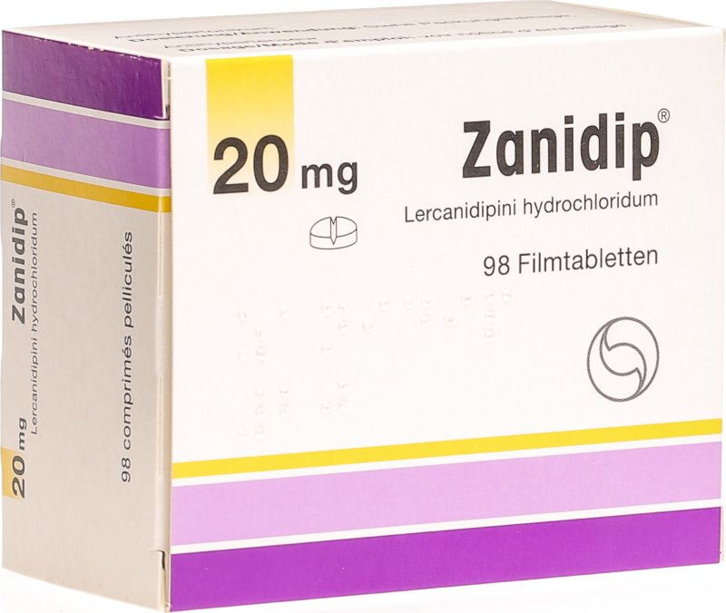 Zanidip 20 mg, Filmtabletten