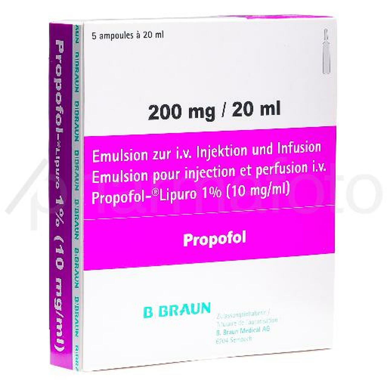 PROPOFOL LIPURO 1% 200 mg/20ml 5 amp 20 ml