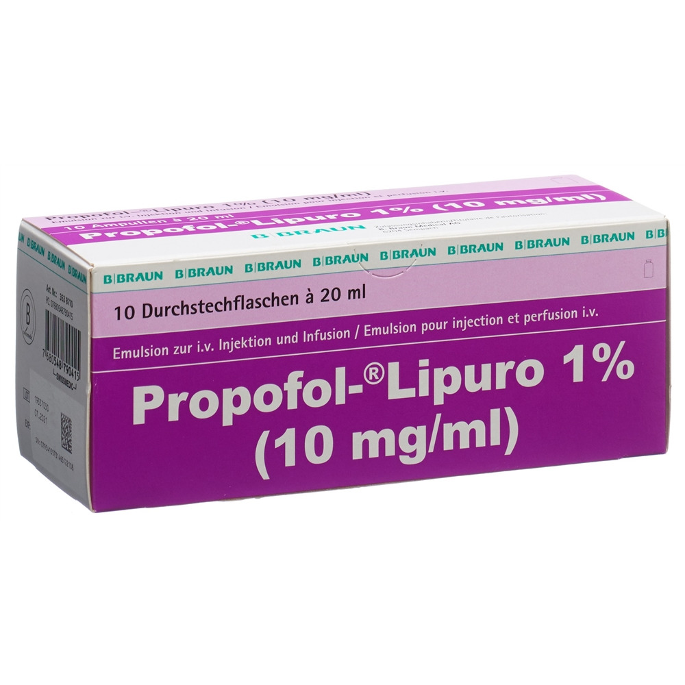 PROPOFOL LIPURO 1% 200 mg/20ml 10 vial 20 ml