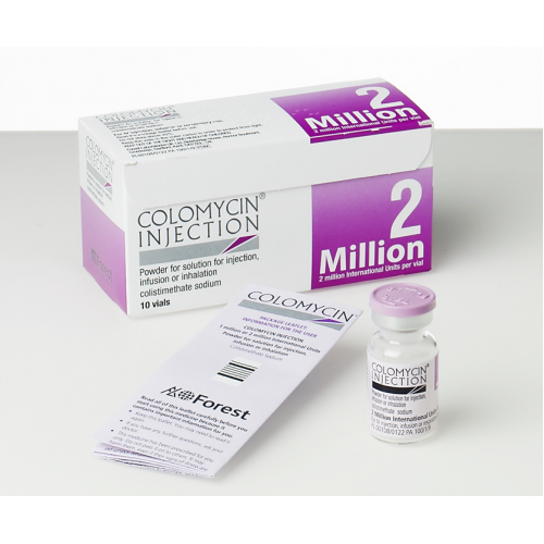Colistin pour inhalation, inh. pdr. 2 mio U.I. (ancien), vial 14 pce
