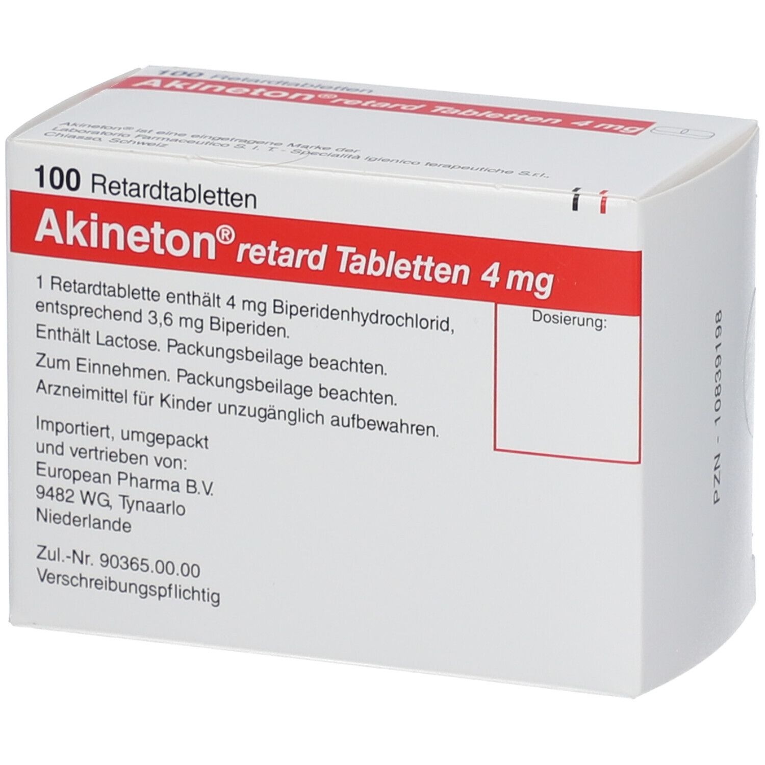 Akineton retard, compressa a rilascio prolungato