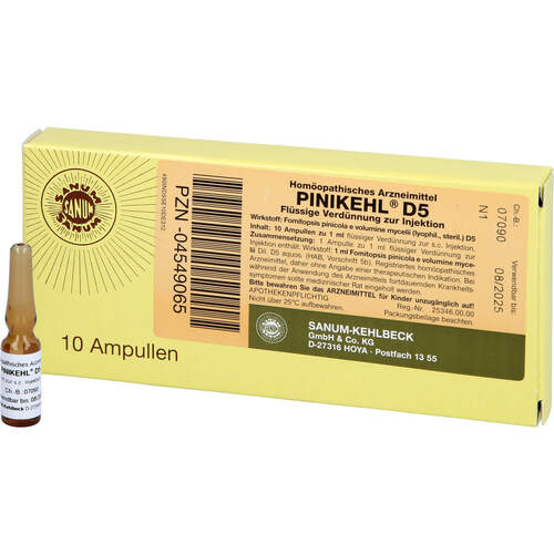 PINIKEHL sol inj 5 D 10 amp 1 ml