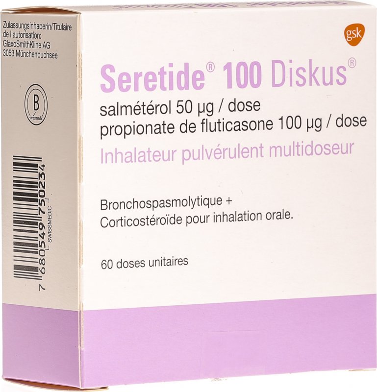 Seretide Diskus 100, Multidosen-Pulverinhalator