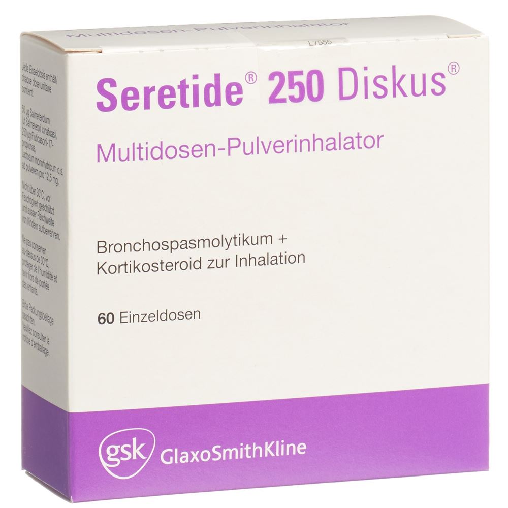 SERETIDE 250 Diskus pdr inh 60 dos