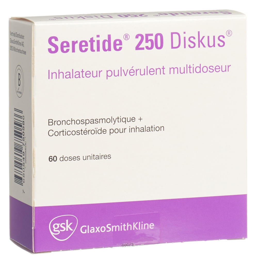 SERETIDE 250 Diskus pdr inh 60 dos