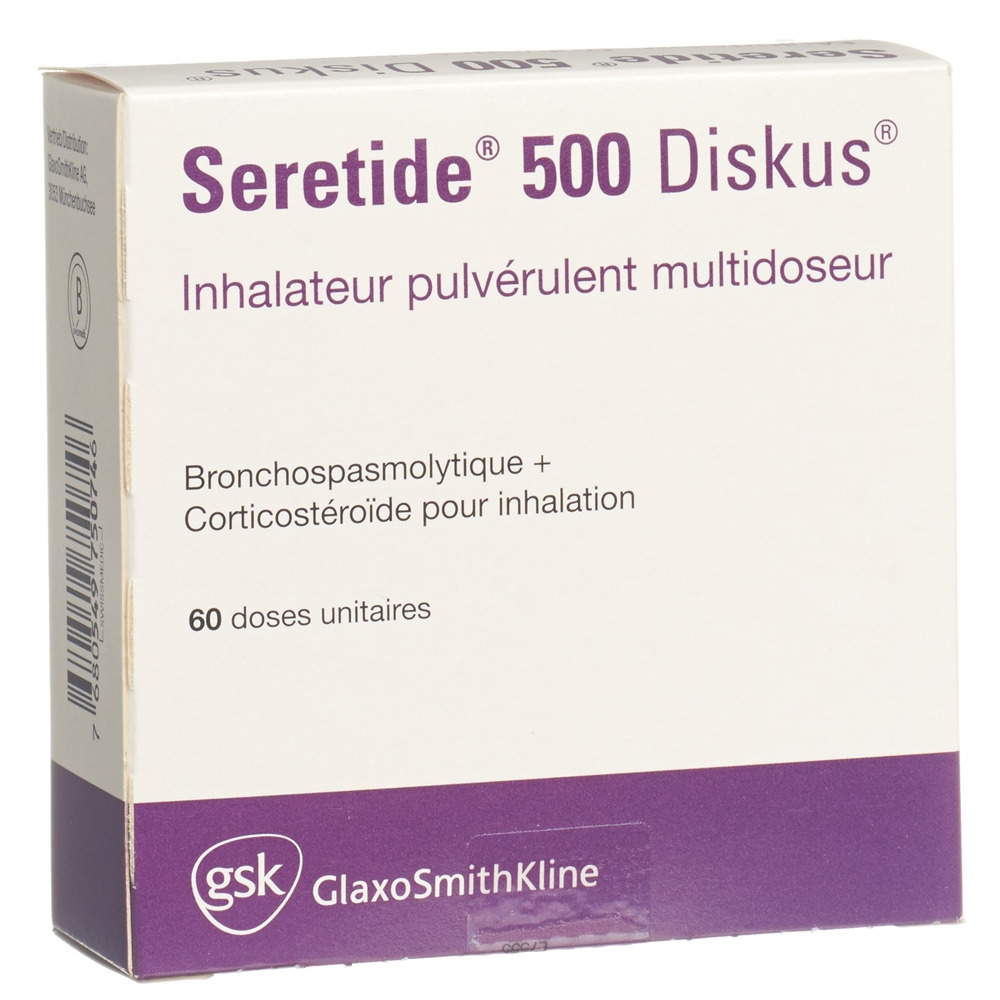 SERETIDE 500 Diskus pdr inh 60 dos
