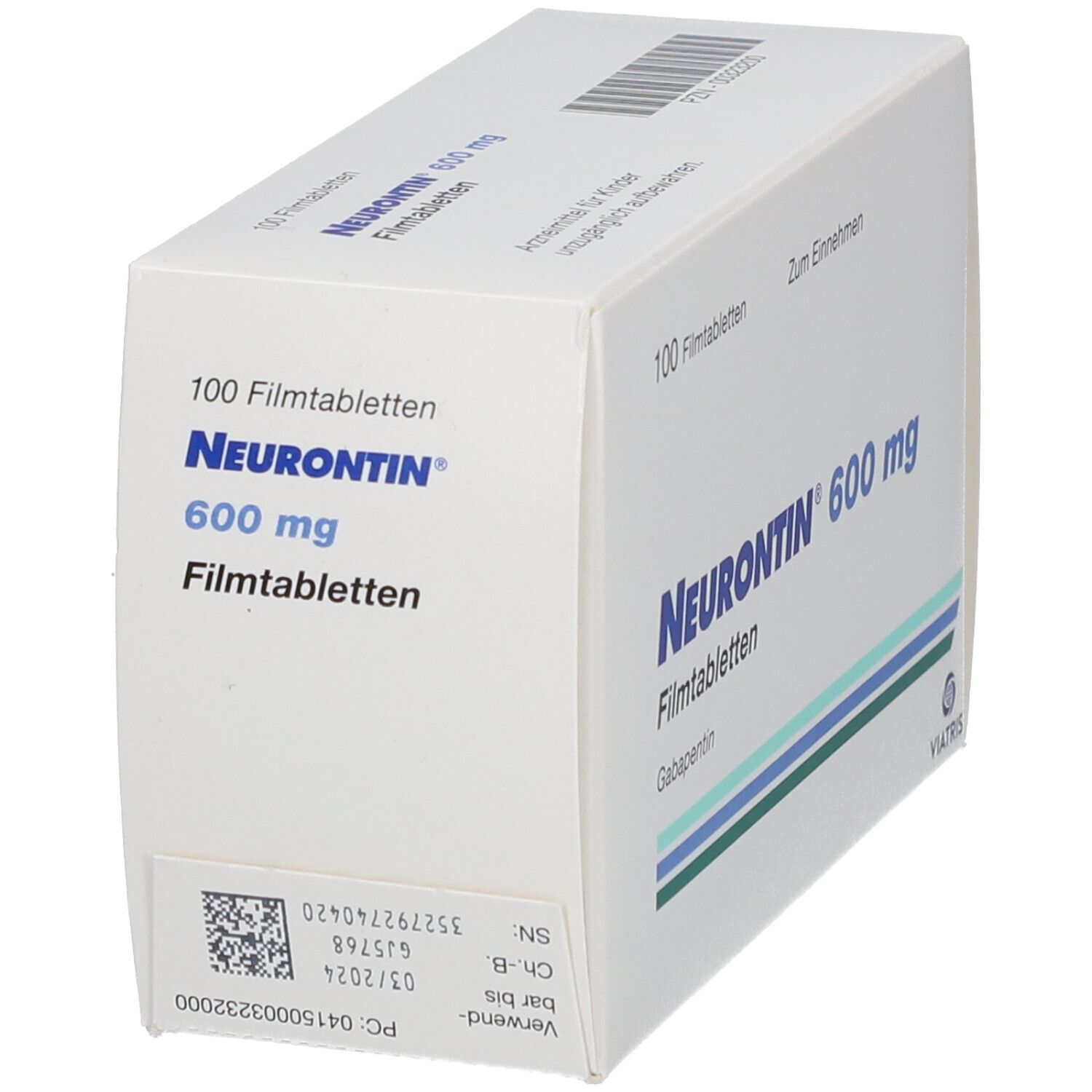 NEURONTIN cpr pell 600 mg 100 pce