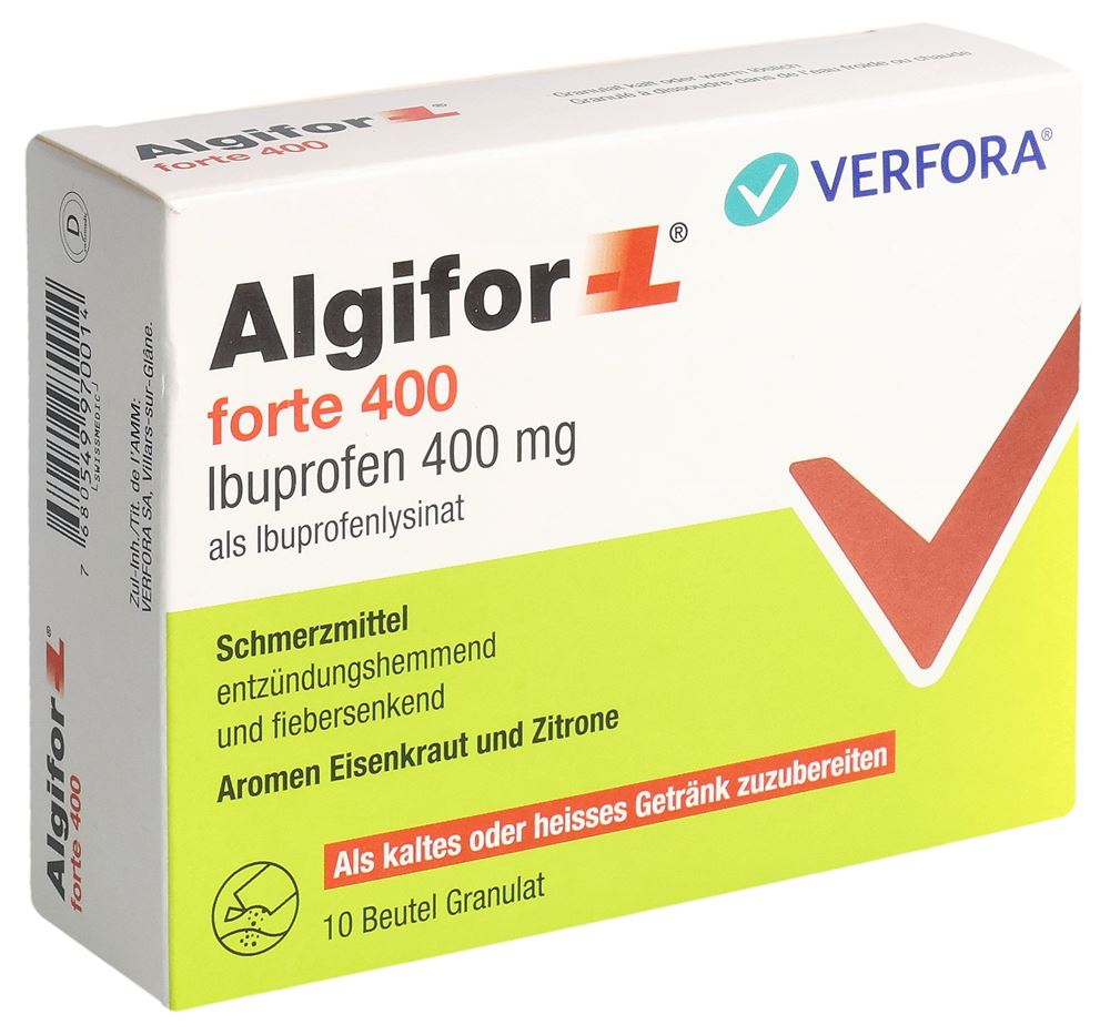 ALGIFOR-L forte gran 400 mg sach 10 pce