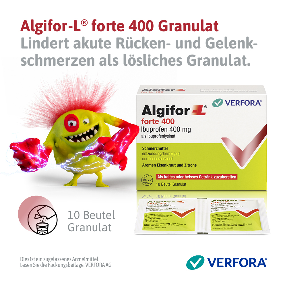 ALGIFOR-L forte gran 400 mg sach 10 pce