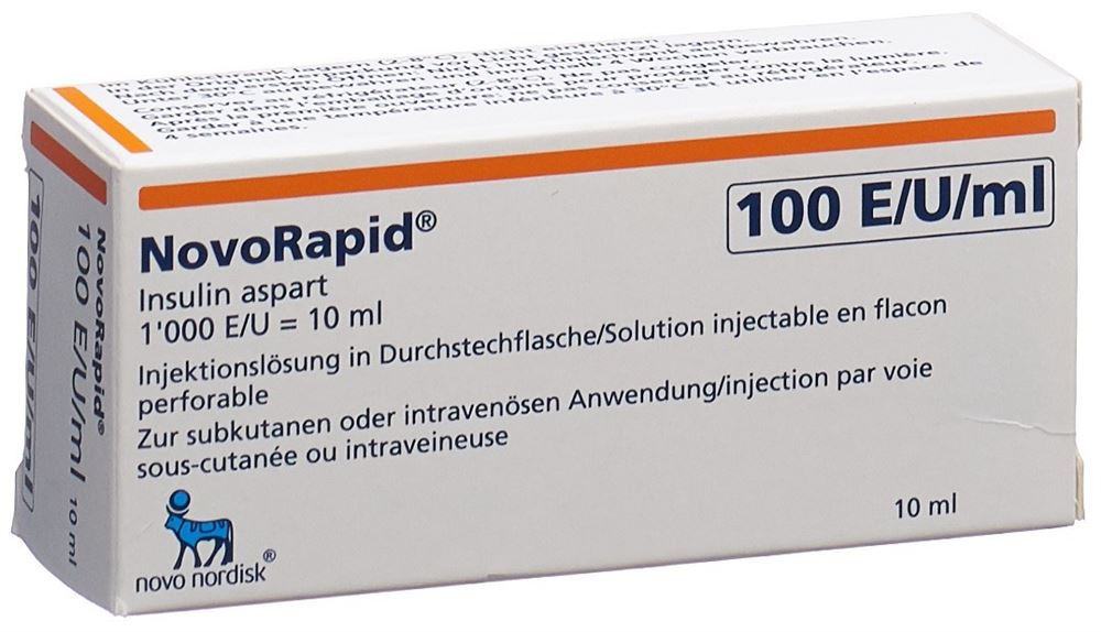 INSULINE NovoRapid flac 10 ml