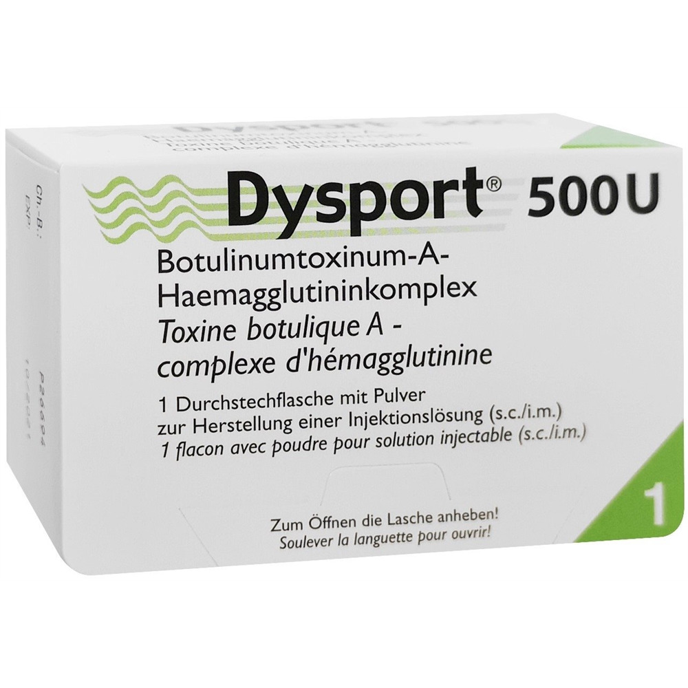 Dysport 500U, Pulver zur Herstellung einer Injektionslösung
