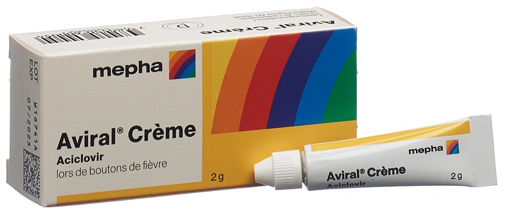 AVIRAL crème tb 2 g
