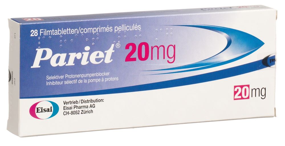 PARIET cpr pell 20 mg 28 pce