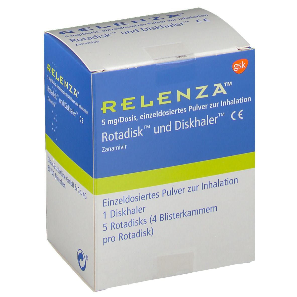 Relenza 5 mg, Disk (Pulverinhalation)