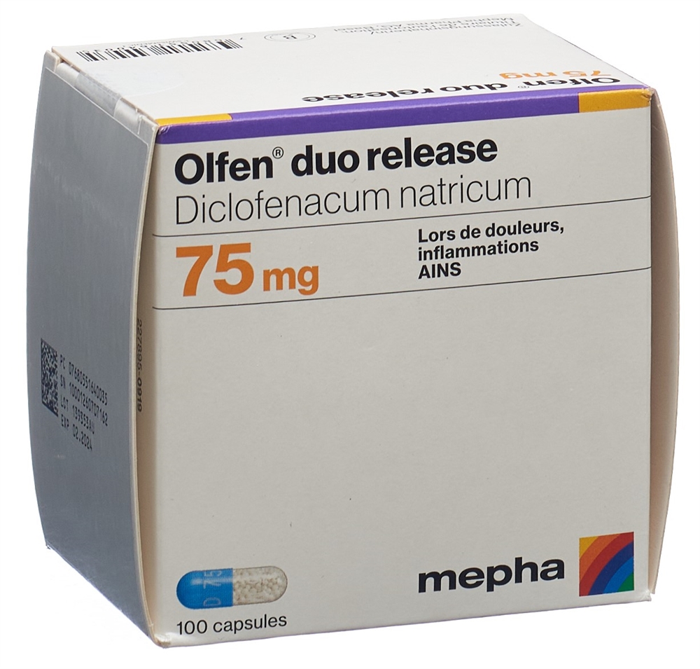 OLFEN duo release caps 75 mg 100 pce