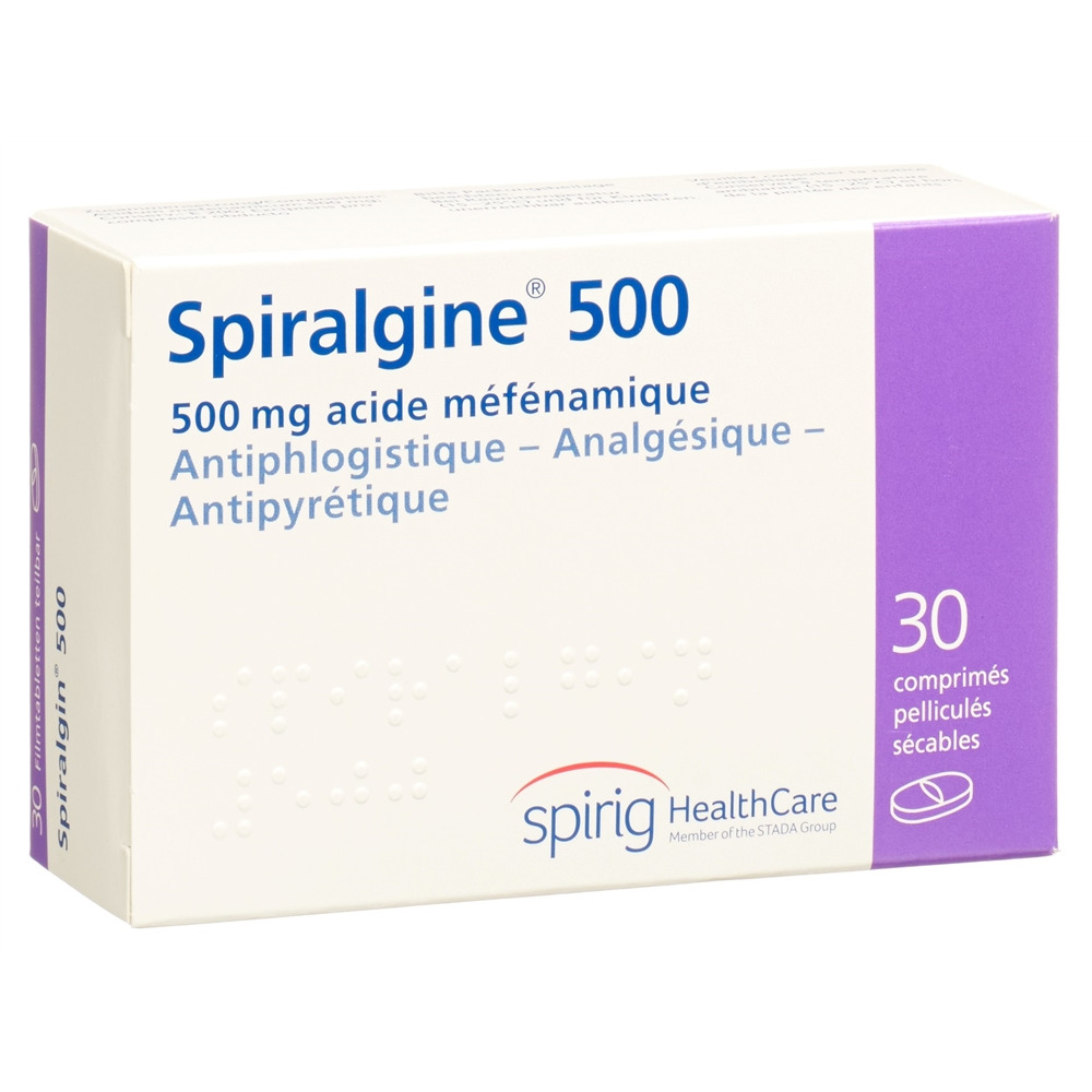 SPIRALGINE cpr pell 500 mg 30 pce
