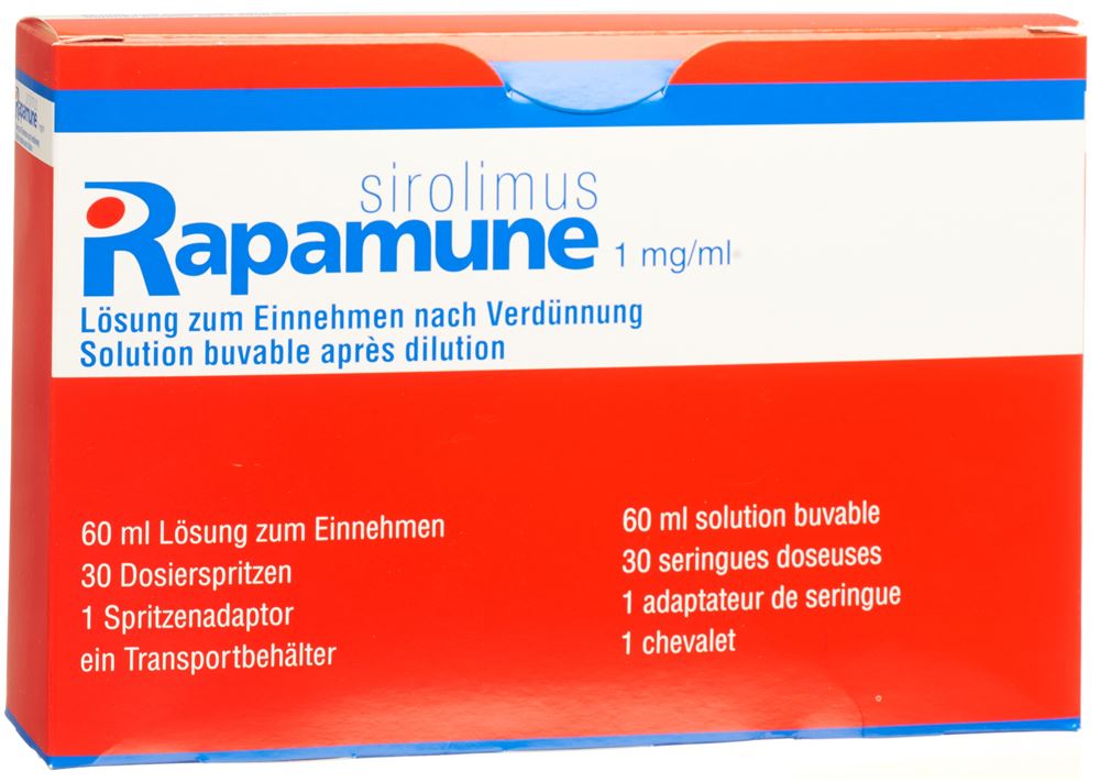 RAPAMUNE sol 1 mg/ml fl 60 ml