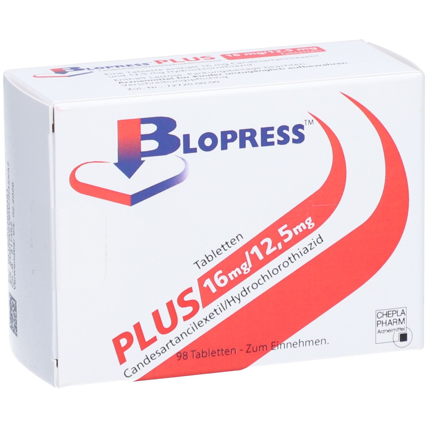 Blopress Plus 16/12.5 mg, Tabletten