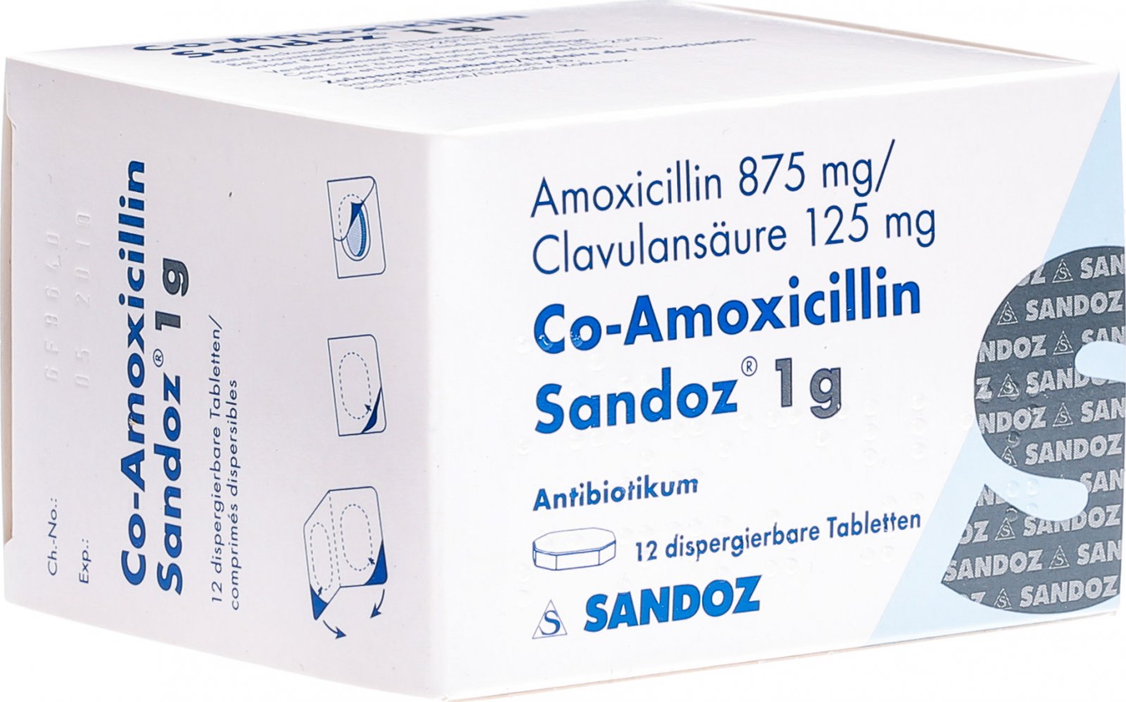 Co-Amoxicillin Sandoz 1 g, Filmtabletten