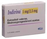 Indivina 1 mg/2.5 mg, Tabletten