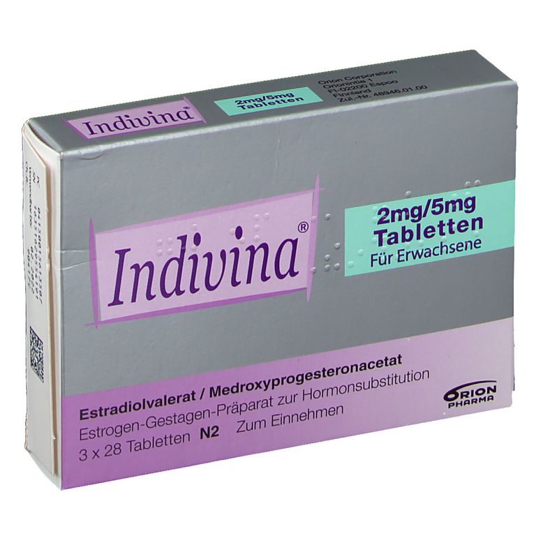 Indivina 2 mg/5 mg, Tabletten