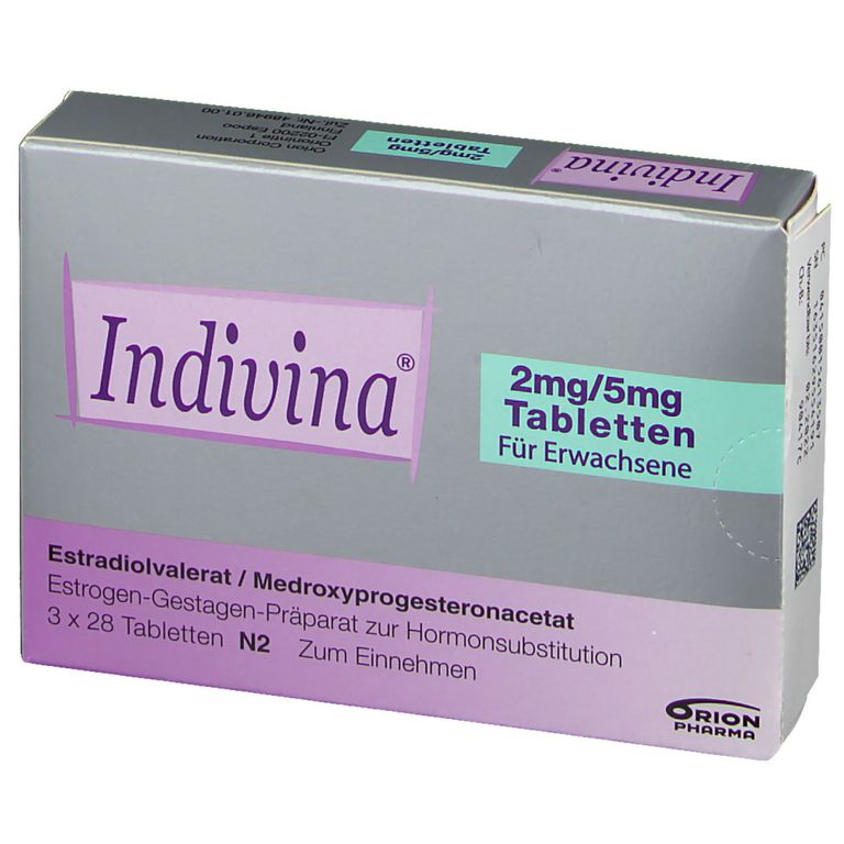 Indivina 2 mg/5 mg, Tabletten