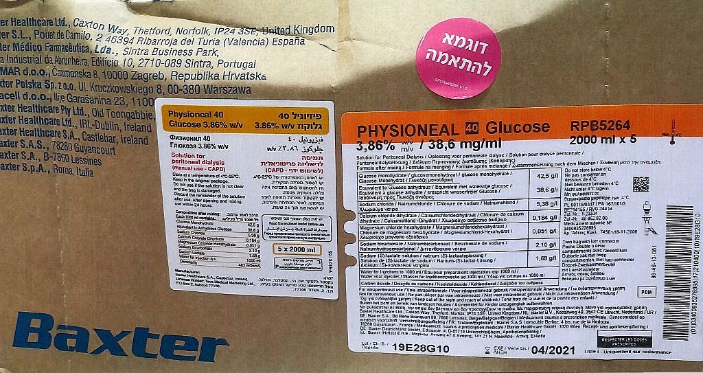 Physioneal 40 Glucose 1,36 %, Peritonealdialyselösung